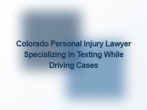Colorado Lawyer Specializing in Texting While Driving Injury Cases