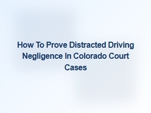 Proving Distracted Driving Negligence in Colorado Courts
